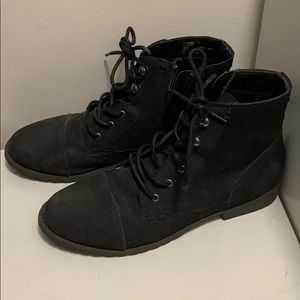 Black ankle boots